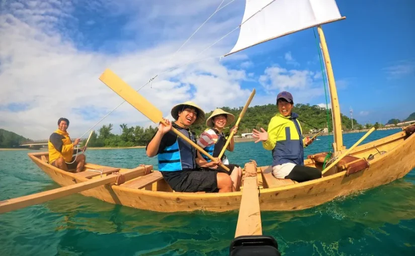 やんばる　サバニツアー　シュノーケリング